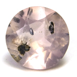 Bismuthinite Inclusions in Rose Quartz