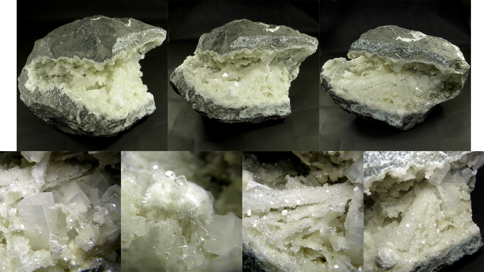 アポフィライト(Apophyllite 魚眼石)/ゼオライト(Zeolite 沸石)/オケナイト(Okenite オーケン石)