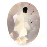 Bismuthinite Inclusions in Rose Quartz