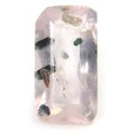 Bismuthinite Inclusions in Rose Quartz