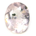 Bismuthinite Inclusions in Rose Quartz