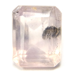 Bismuthinite Inclusions in Rose Quartz