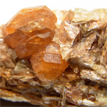 オレンジカイヤナイト(Kyanite)/スペサタイト(Spessartine)/マイカ(Mica)