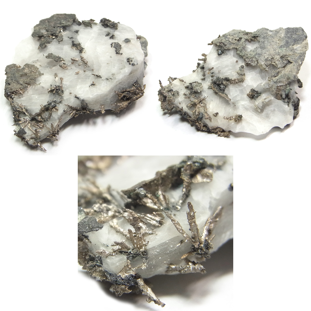 自然銀(Native Silver)/カルサイト(Calcite)