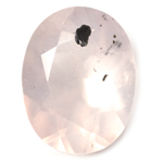 Bismuthinite Inclusions in Rose Quartz