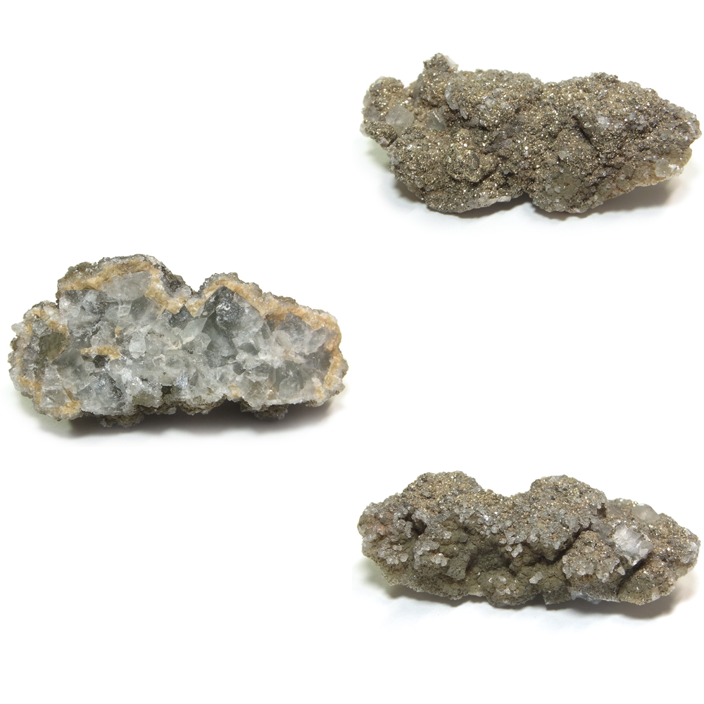フローライト(Fluorite)/クォーツ(Quartz)/パイライト(Pyrite)
