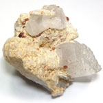 スペサタイト(Spessartine)/クォーツ(Quartz)/ショール(Tourmaline)