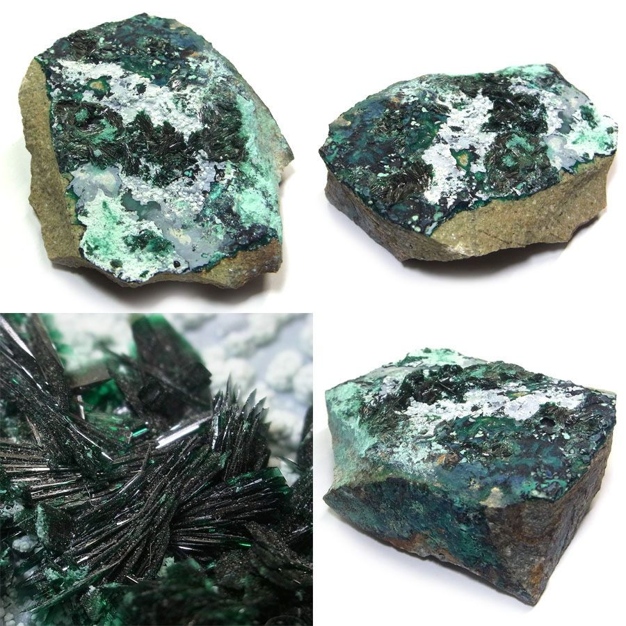 アタカマイト(Atacamite)/クリソコラ(Chrysocolla)/マラカイト(Malachite)