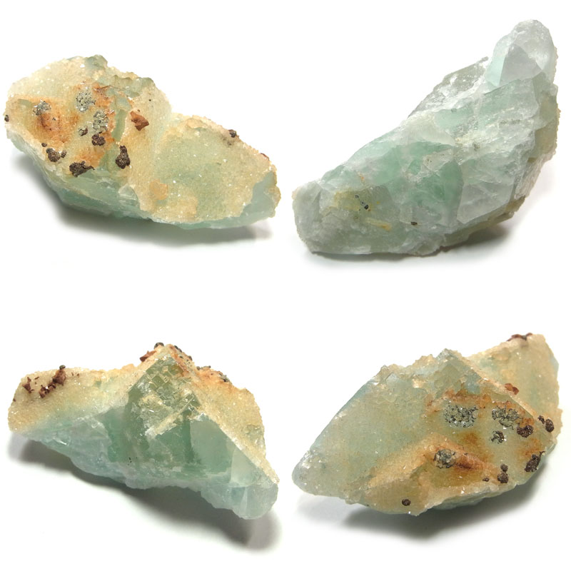 フローライト(Fluorite)/カルサイト(Calcite)/パイライト(Pyrite)