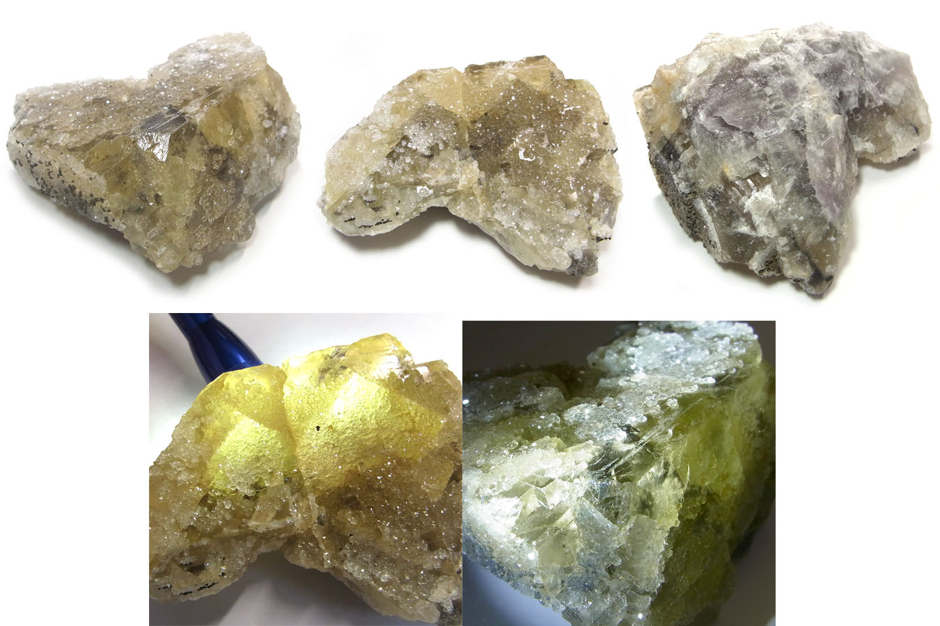 フローライト(Fluorite)/クォーツ(Quartz)/パイライト(Pyrite)