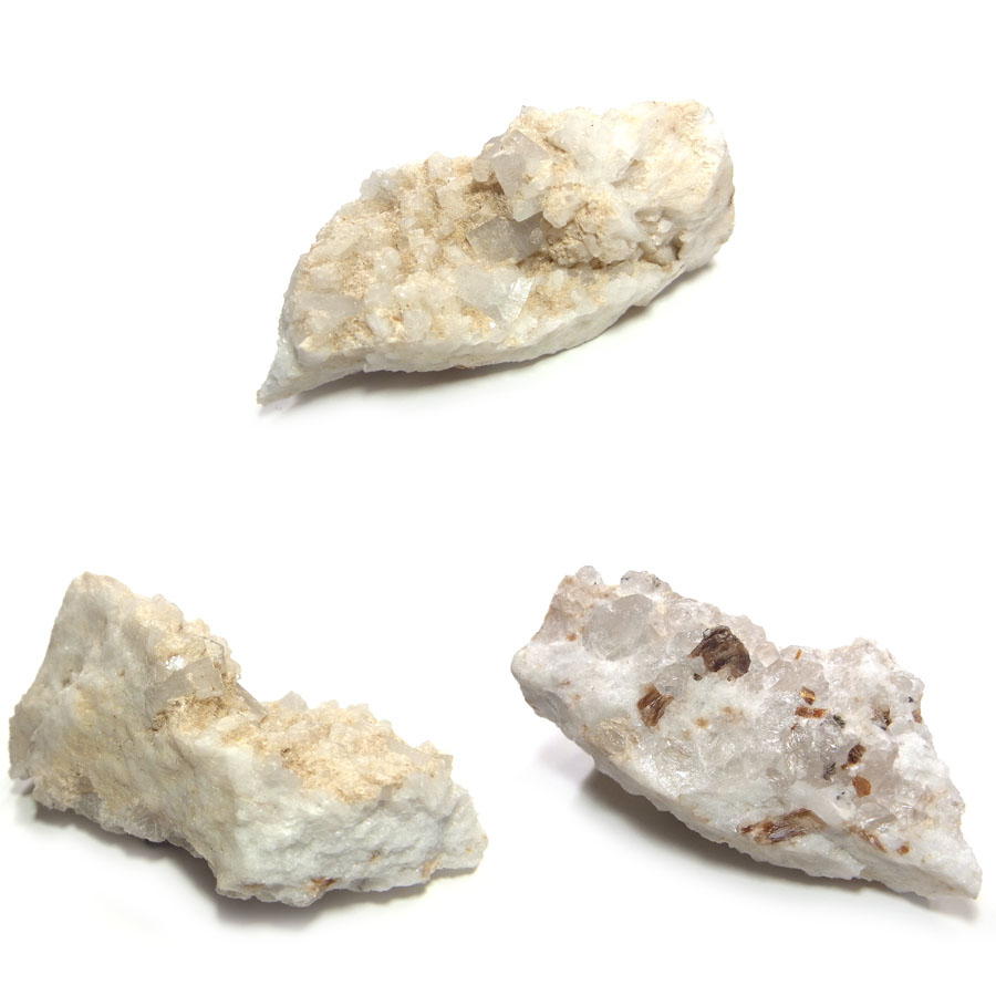 ゴシェナイト(Goshenite)/クォーツ(Quartz)/パイライト(Pyrite)