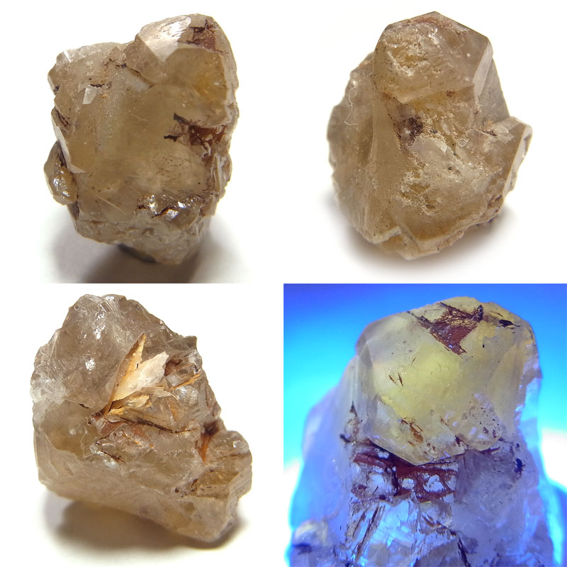 セルサイト(蛍光)(Cerussite)/バライト(Barite)