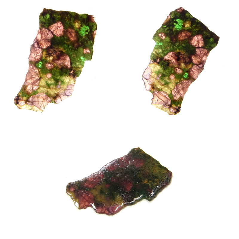 パイロープ(Garnet)/クロムダイオプサイド(Diopside)/エンスタタイト(Enstatite)