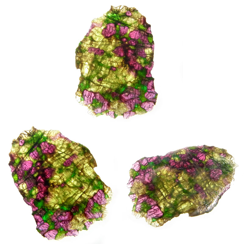 パイロープ(Garnet)/クロムダイオプサイド(Diopside)/エンスタタイト(Enstatite)