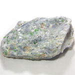 ダイオプサイド(Diopside)/ブルーカルサイト(Calcite)/モリブデナイト(Molybdenite)