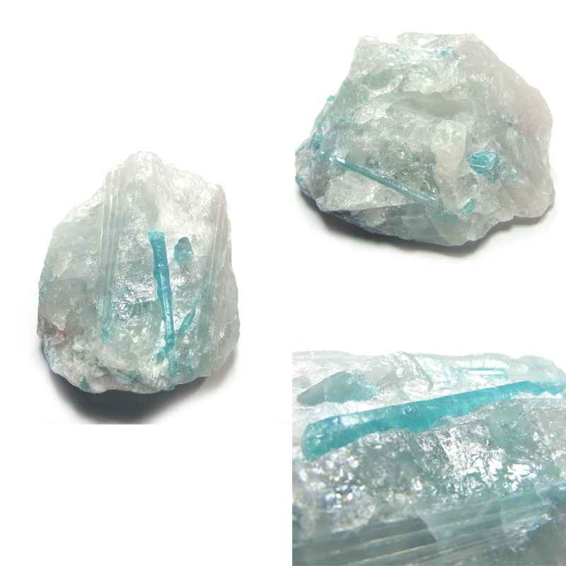 パライバ・トルマリン(Paraiba Tourmaline)/クォーツ(Quartz)